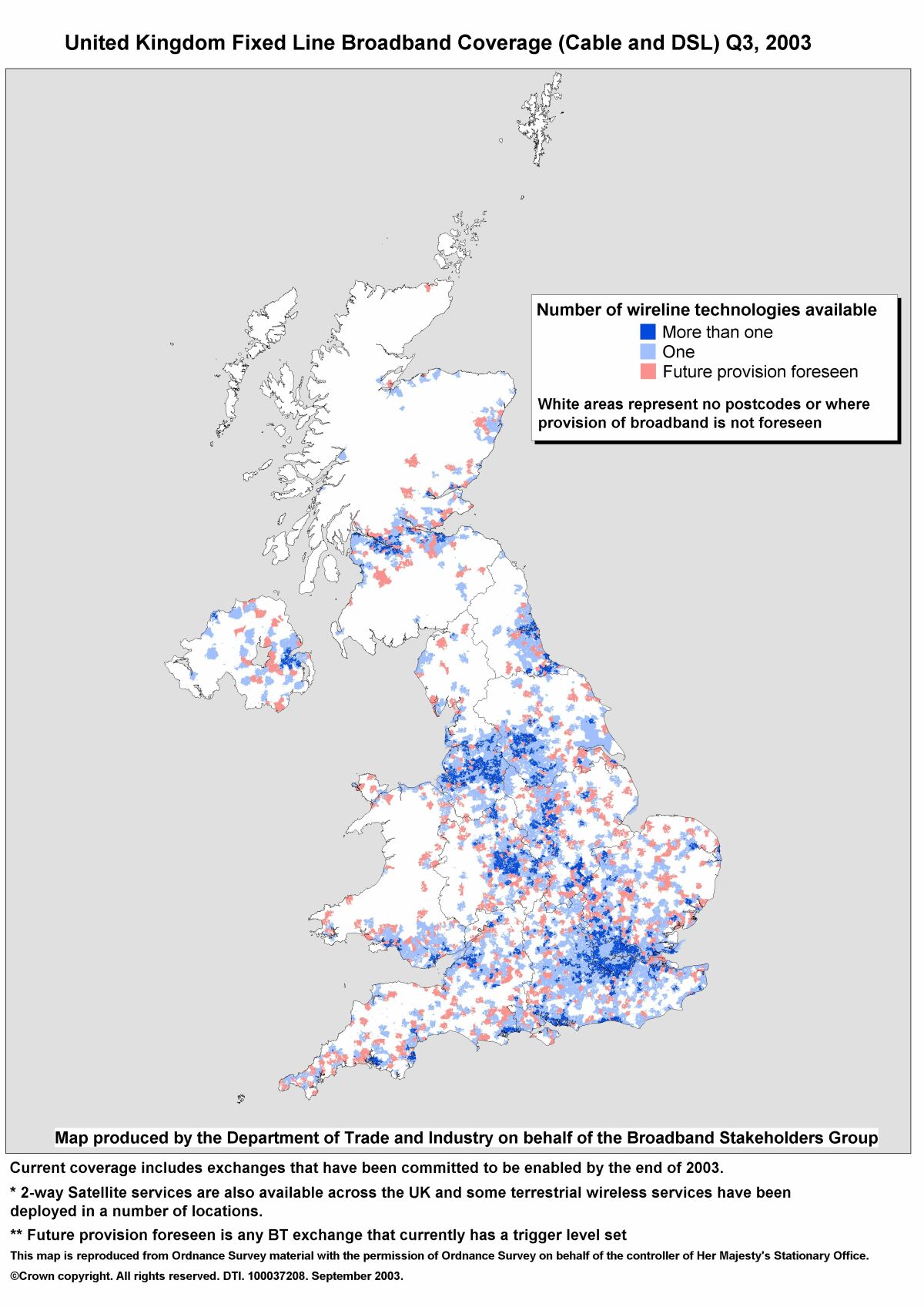 Latest UK Fixed Line Broadband Coverage Maps show ...